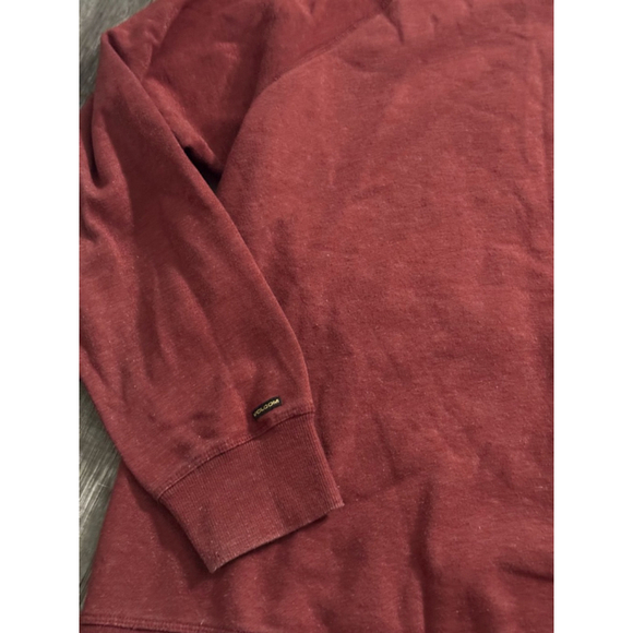 Volcom Classic Fit XL Essential Crewneck Brick Red - Picture 4 of 6